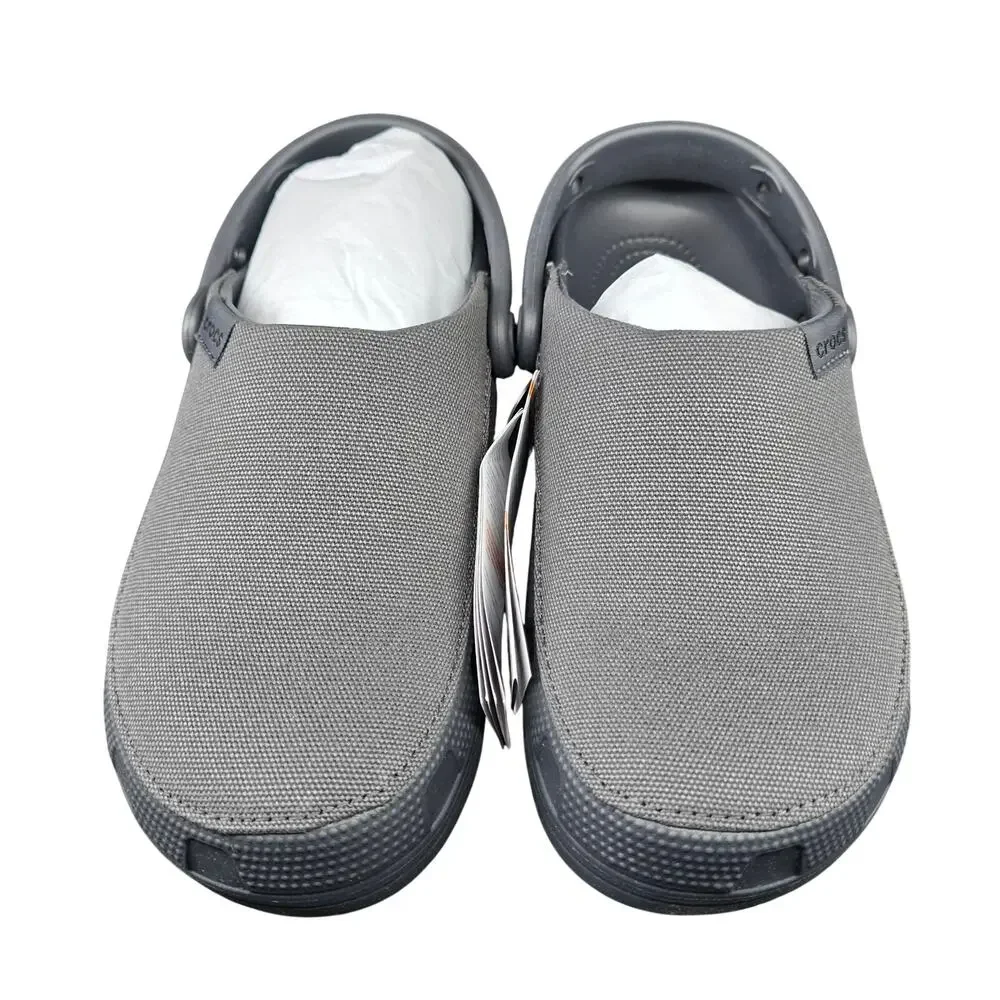 Crocs Kids Classic Concrete Gray Crafted Clogs Sz J5